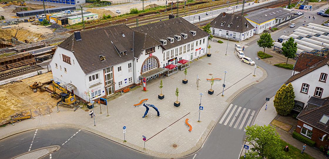 Exklusive Einblicke: Baustelle am Bahnhof